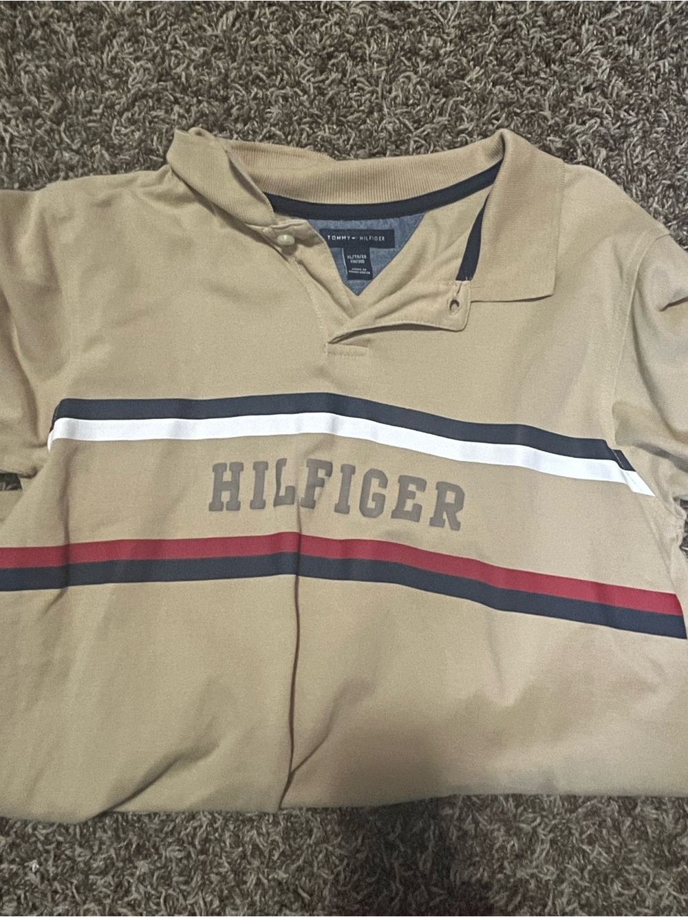 Tommy Hilfiger Yellow Crewneck Polo